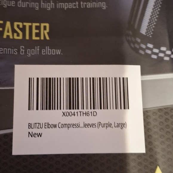 Elbow Compression Sleeve Purple Large NWT - Picture 3 of 3